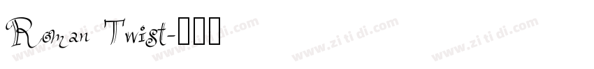 Roman Twist字体转换